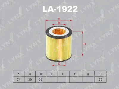 LO-1922 LYNXAUTO Масляный фильтр