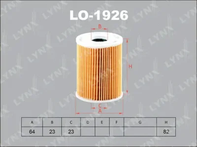 LO-1926 LYNXAUTO Масляный фильтр