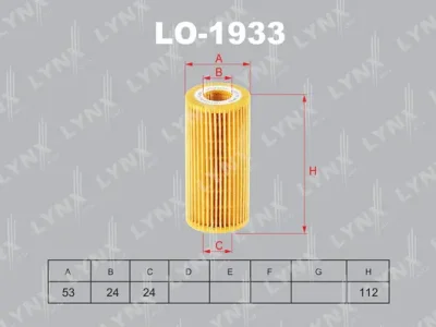 LO-1933 LYNXAUTO Масляный фильтр