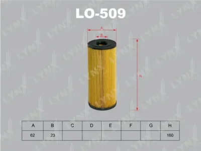 LO-509 LYNXAUTO Масляный фильтр