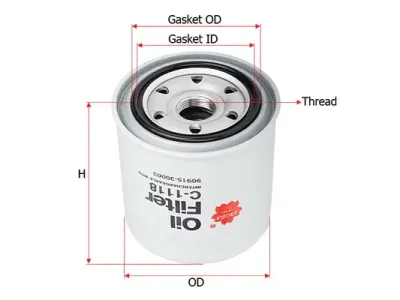 C-1118 SAKURA Масляный фильтр