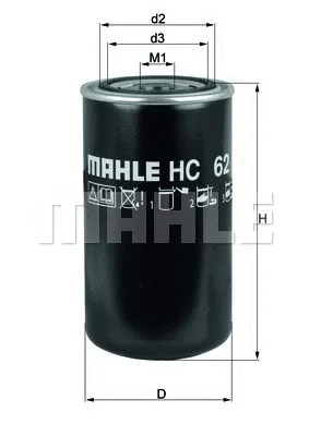 HC 62 KNECHT/MAHLE Гидрофильтр, автоматическая коробка передач