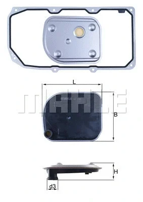 HX 158D1 KNECHT/MAHLE Гидрофильтр, автоматическая коробка передач