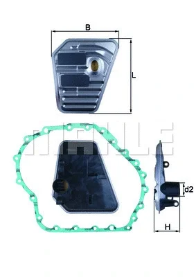 Гидрофильтр, автоматическая коробка передач KNECHT/MAHLE HX 167D