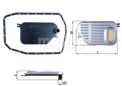 HX 239D KNECHT/MAHLE Гидрофильтр, автоматическая коробка передач