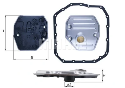 HX 265D KNECHT/MAHLE Гидрофильтр, автоматическая коробка передач