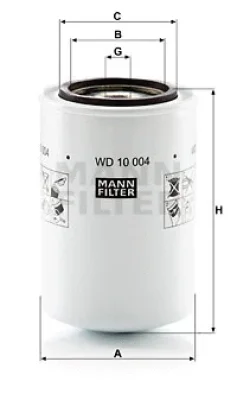WD 10 004 MANN Фильтр, система рабочей гидравлики