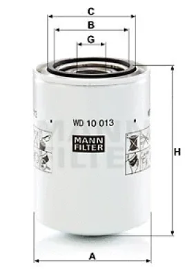WD 10 013 MANN Фильтр, система рабочей гидравлики
