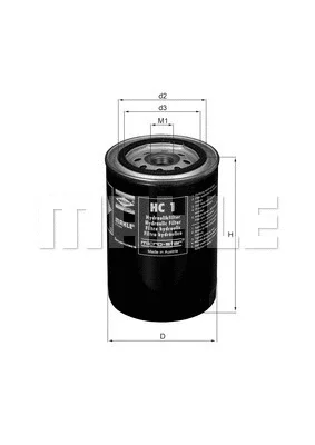 HC 1 KNECHT/MAHLE Фильтр, система рабочей гидравлики