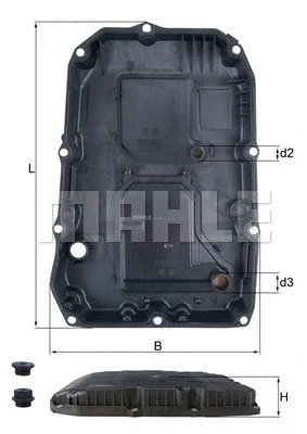 HX 196 KIT KNECHT/MAHLE Масляный поддон, автоматическая коробка передач