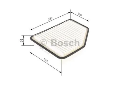 F 026 400 162 BOSCH Воздушный фильтр