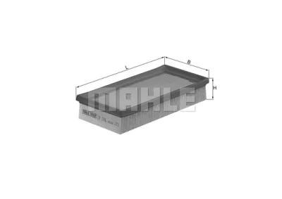 LX 1576 KNECHT/MAHLE Воздушный фильтр