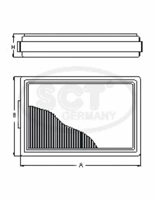 SB 038 SCT GERMANY Воздушный фильтр