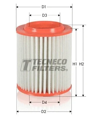 AR1652 TECNECO FILTERS Воздушный фильтр