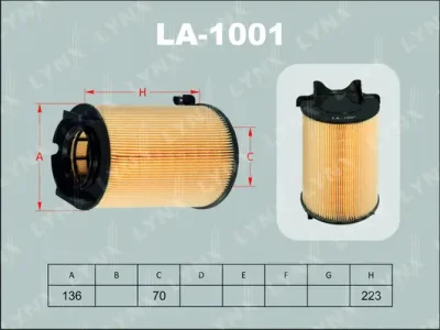 LA-1001 LYNXAUTO Воздушный фильтр