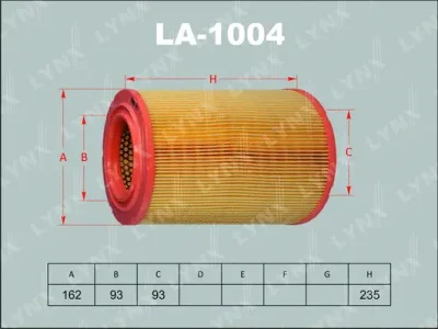 LA-1004 LYNXAUTO Воздушный фильтр