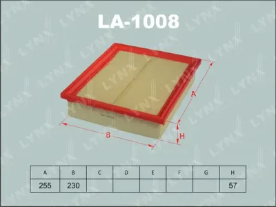 LA-1008 LYNXAUTO Воздушный фильтр
