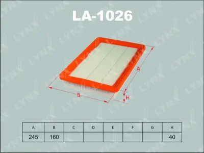 LA-1026 LYNXAUTO Воздушный фильтр