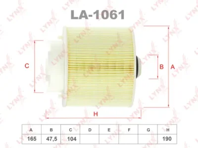 LA-1061 LYNXAUTO Воздушный фильтр