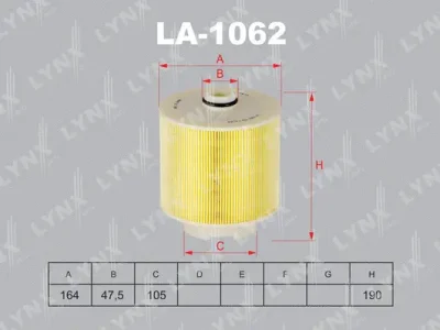 LA-1062 LYNXAUTO Воздушный фильтр