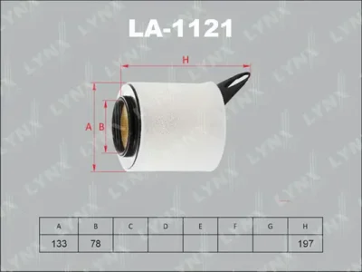 LA-1121 LYNXAUTO Воздушный фильтр