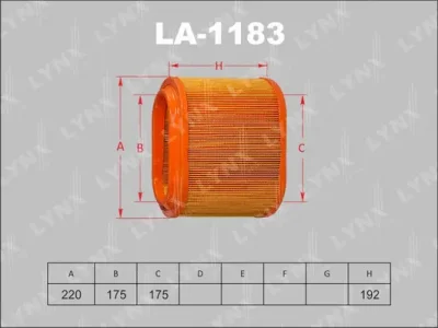 LA-1183 LYNXAUTO Воздушный фильтр