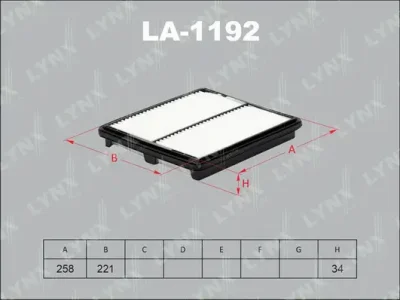 LA-1192 LYNXAUTO Воздушный фильтр