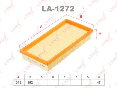 LA-1272 LYNXAUTO Воздушный фильтр