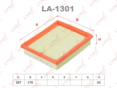 LA-1301 LYNXAUTO Воздушный фильтр