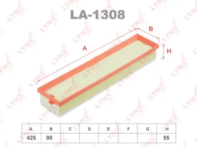 LA-1308 LYNXAUTO Воздушный фильтр