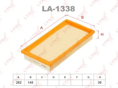 LA-1338 LYNXAUTO Воздушный фильтр