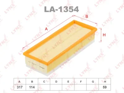 LA-1354 LYNXAUTO Воздушный фильтр
