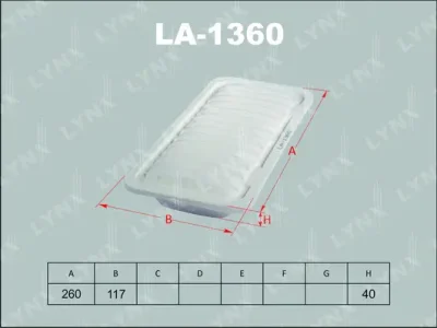 Воздушный фильтр LYNXAUTO LA-1360