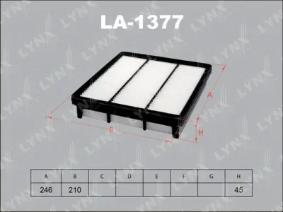 LA-1377 LYNXAUTO Воздушный фильтр