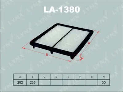 LA-1380 LYNXAUTO Воздушный фильтр