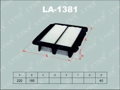 LA-1381 LYNXAUTO Воздушный фильтр