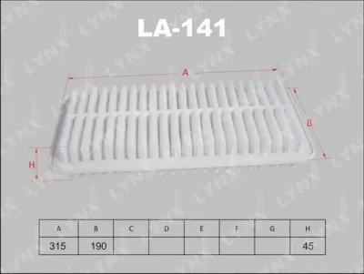 LA-141 LYNXAUTO Воздушный фильтр