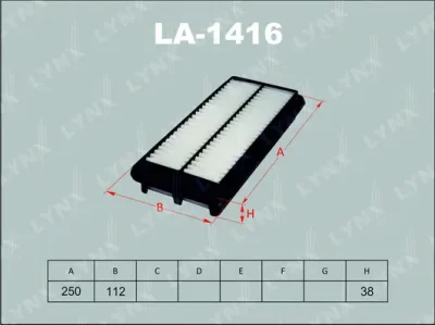 LA-1416 LYNXAUTO Воздушный фильтр