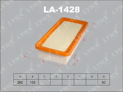 LA-1428 LYNXAUTO Воздушный фильтр