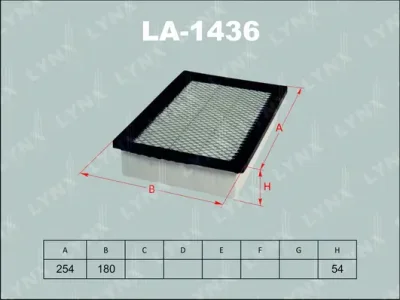 LA-1436 LYNXAUTO Воздушный фильтр