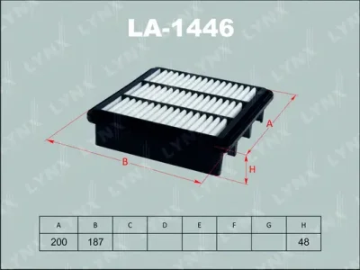 LA-1446 LYNXAUTO Воздушный фильтр