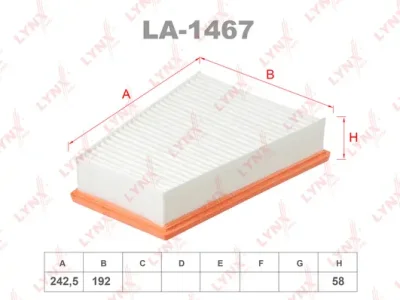 LA-1467 LYNXAUTO Воздушный фильтр