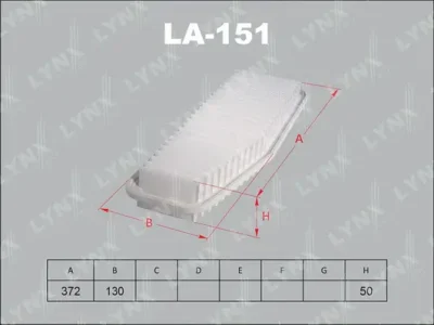 LA-151 LYNXAUTO Воздушный фильтр