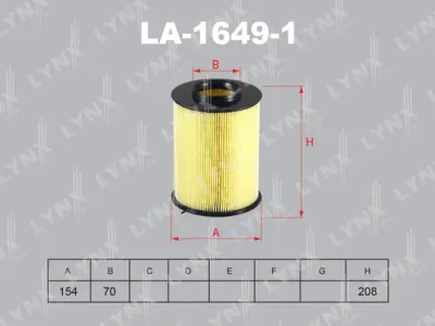 Воздушный фильтр LYNXAUTO LA-1649-1