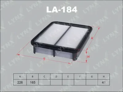 LA-184 LYNXAUTO Воздушный фильтр