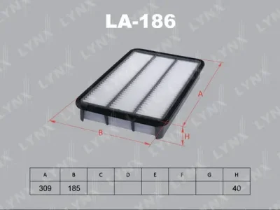 LA-186 LYNXAUTO Воздушный фильтр
