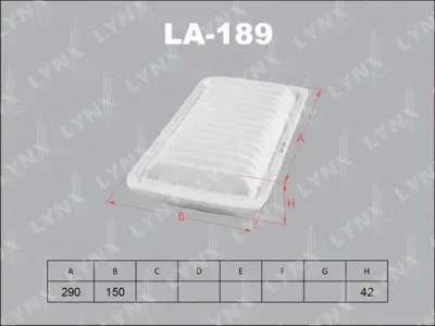 LA-189 LYNXAUTO Воздушный фильтр