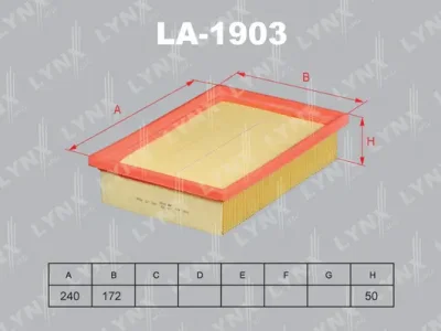 LA-1903 LYNXAUTO Воздушный фильтр