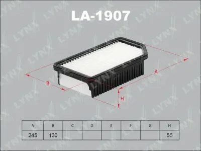 LA-1907 LYNXAUTO Воздушный фильтр