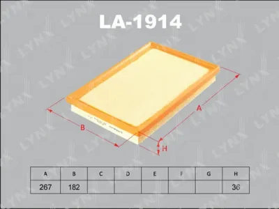 LA-1914 LYNXAUTO Воздушный фильтр